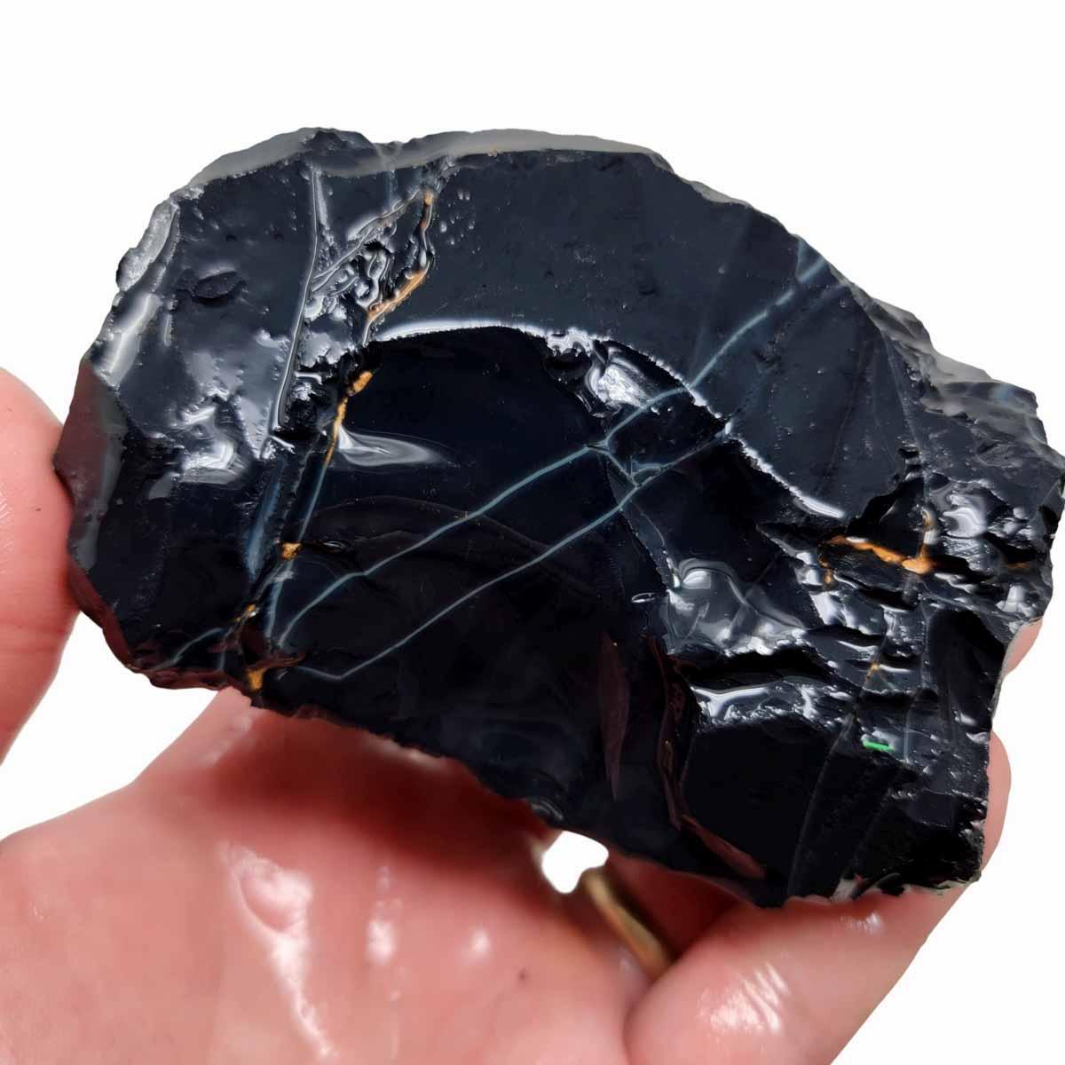 Spiderweb Obsidian Rough Chunk! - LapidaryCentral