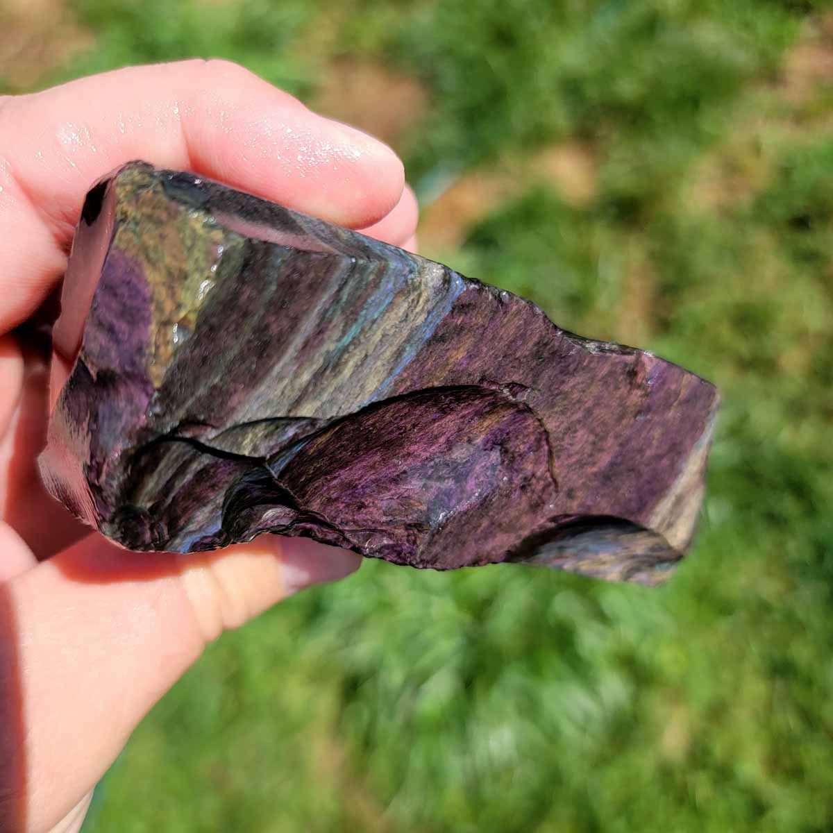 Highgrade Mexican Velvet Obsidian Rough Chunk!
