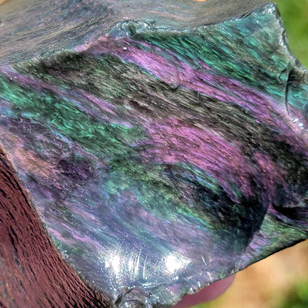 Highgrade Mexican Velvet Obsidian Rough Chunk!