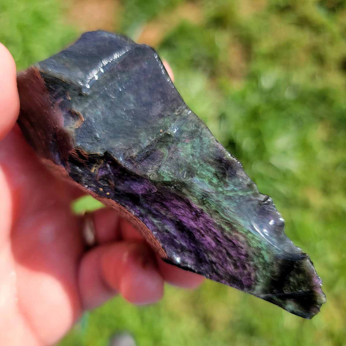 Highgrade Mexican Velvet Obsidian Rough Chunk!