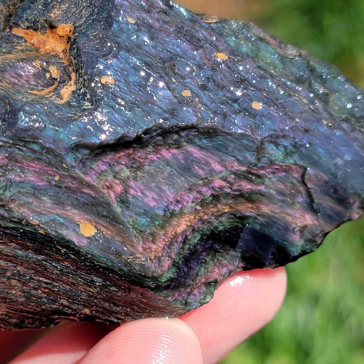 Highgrade Mexican Velvet Obsidian Rough Chunk!