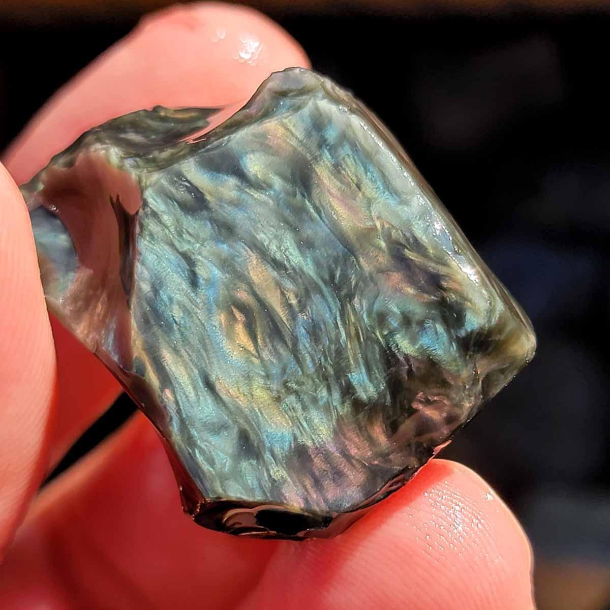 STUNNING Velvet Obsidian Rough Flatrate! - LapidaryCentral