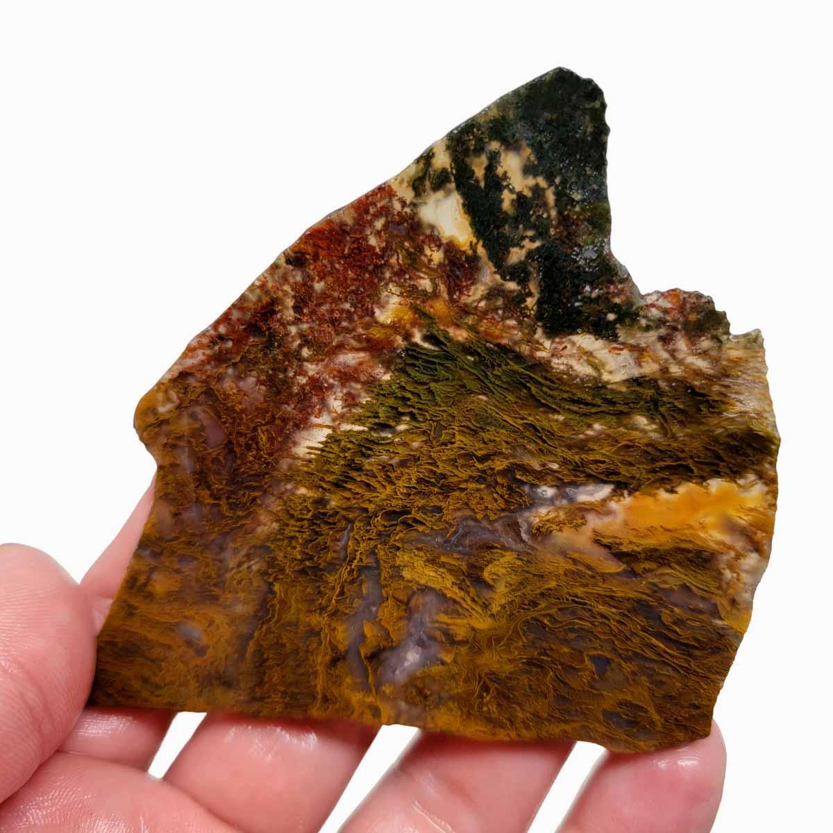 Maury Mountain Moss Agate Slab! Lapidary Stone Slab! - LapidaryCentral
