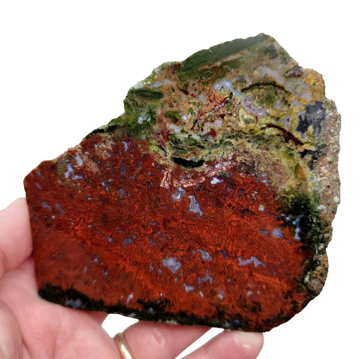 Red Lightning Agate Slab! Lapidary Stone Slab! - LapidaryCentral