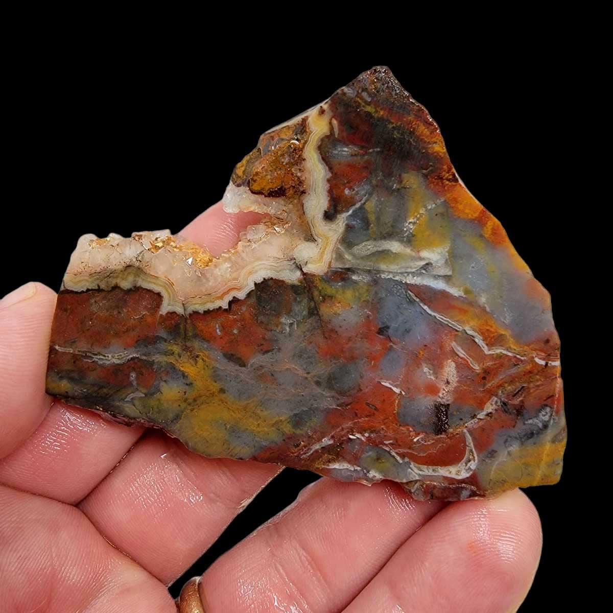 Sarape Jasper Slab! Lapidary Stone Slab! Crazy Lace Relative - LapidaryCentral