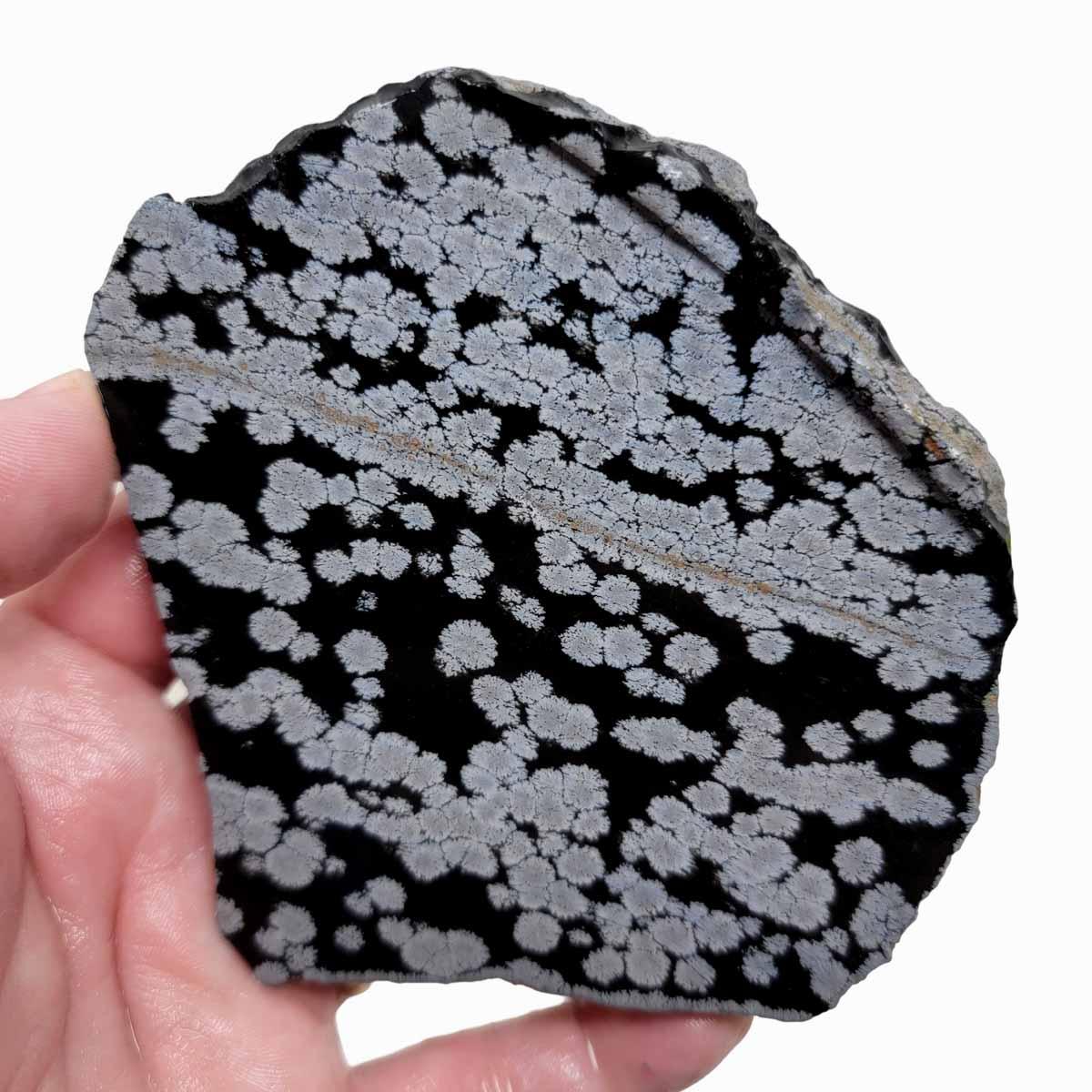 Snowflake Obsidian Slab!  Lapidary Stone Slab! - LapidaryCentral