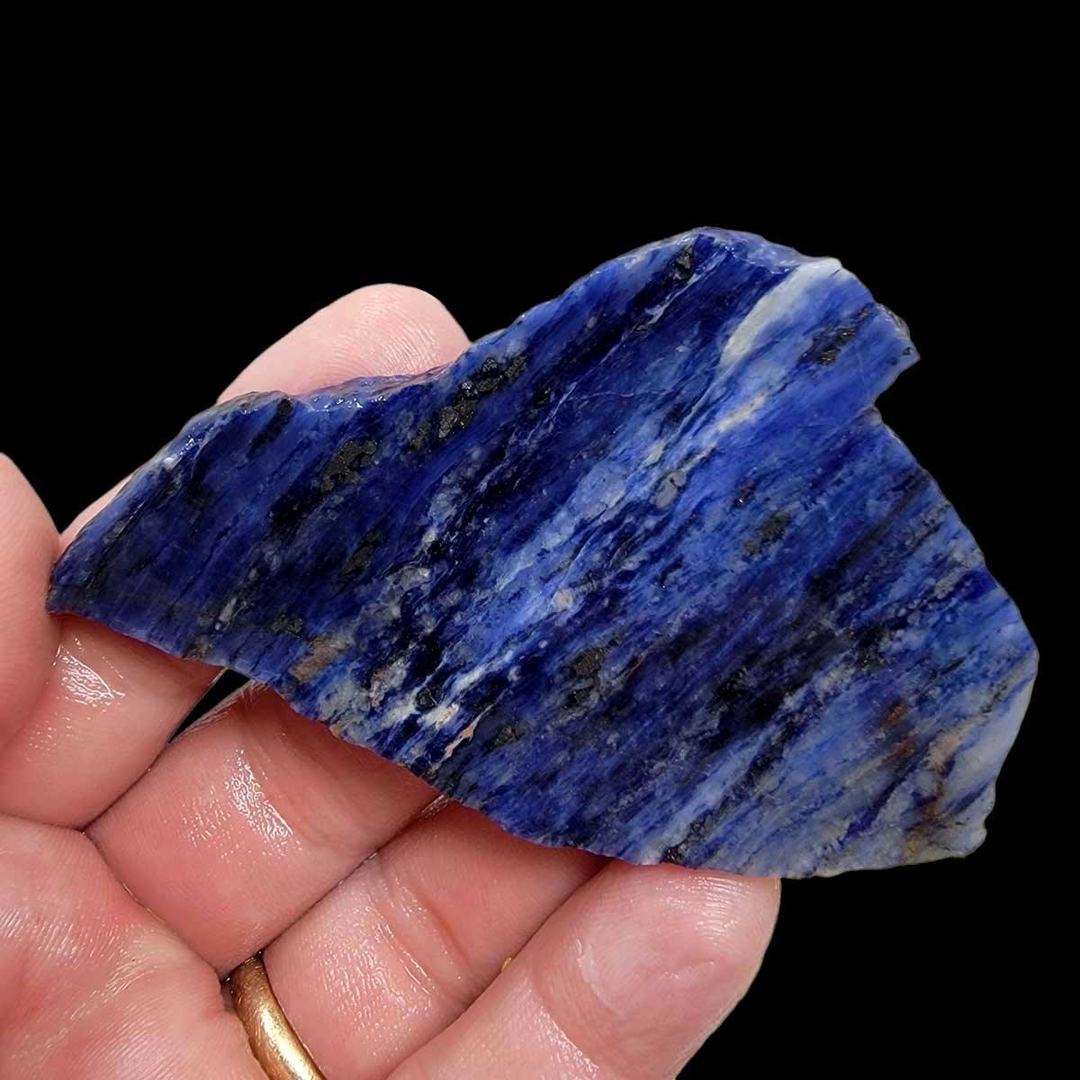 Blue Uruguay Sodalite Slab! Lapidary Stone Slab! - LapidaryCentral