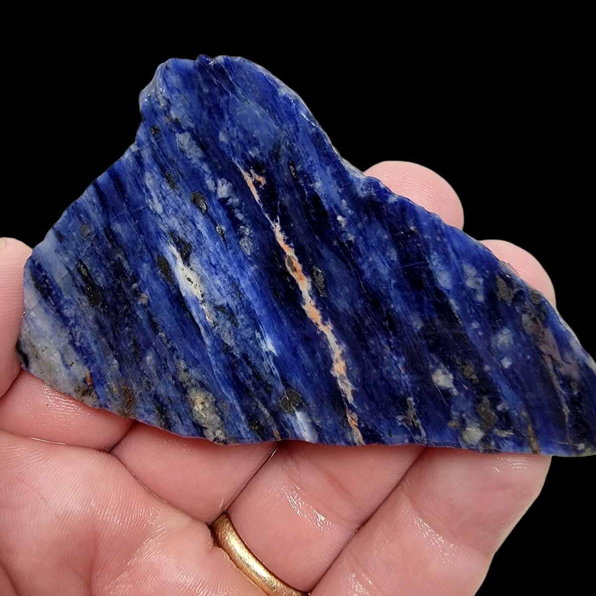 Blue Uruguay Sodalite Slab! Lapidary Stone Slab! - LapidaryCentral