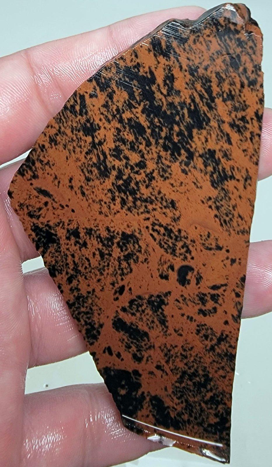 Mecca Obsidian Slab! Lapidary Stone Slab! - LapidaryCentral