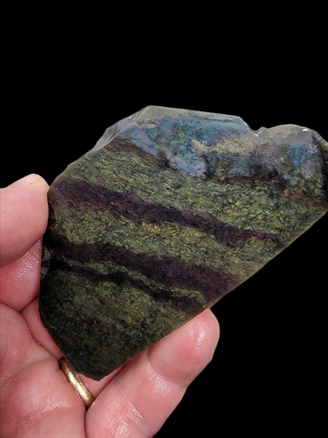 Mexican Velvet Obsidian Slab! Lapidary Stone Slab! - LapidaryCentral