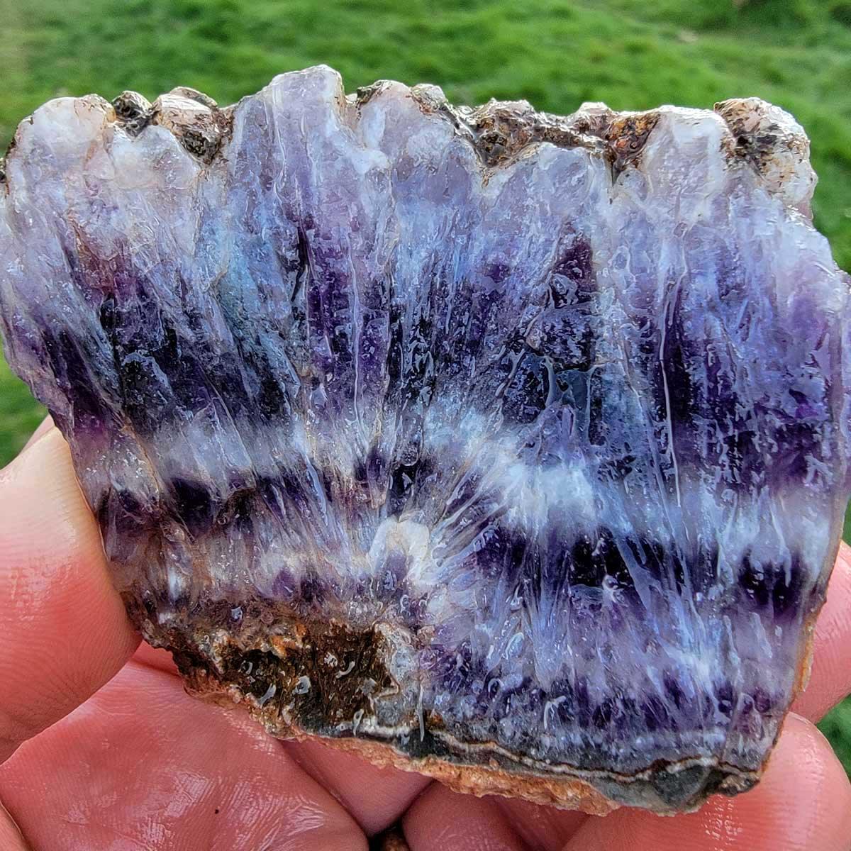 One Pound Random Pull Moroccan Amethyst Lace Rough! Deep Purple Lace! - LapidaryCentral