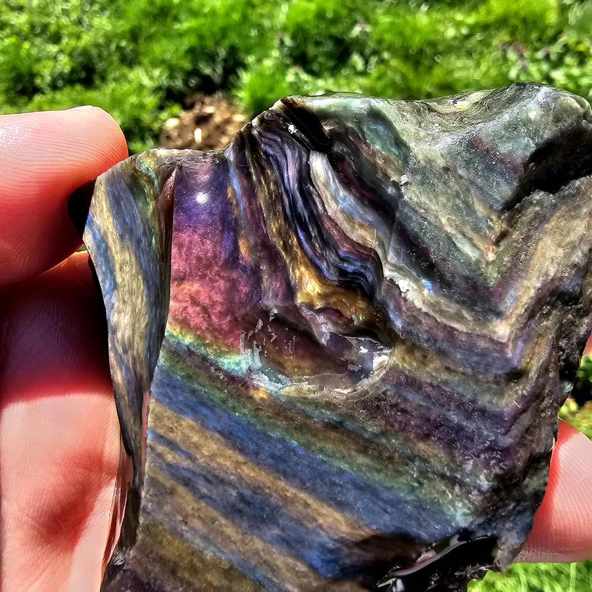 Highgrade Mexican Velvet Obsidian Rough Chunk!