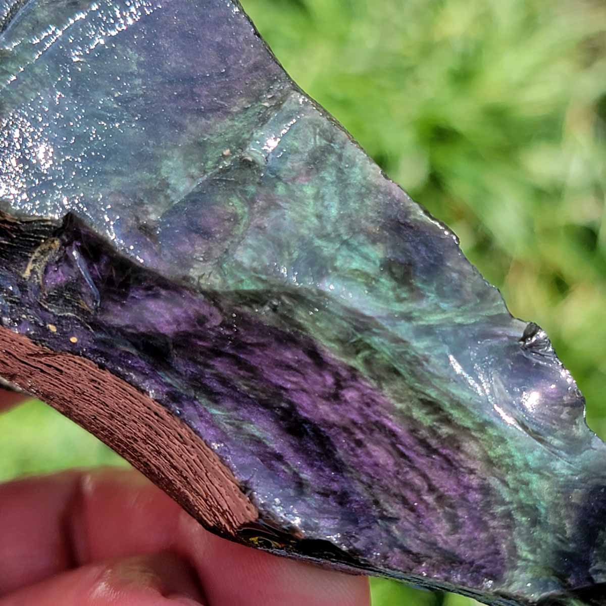 Highgrade Mexican Velvet Obsidian Rough Chunk!