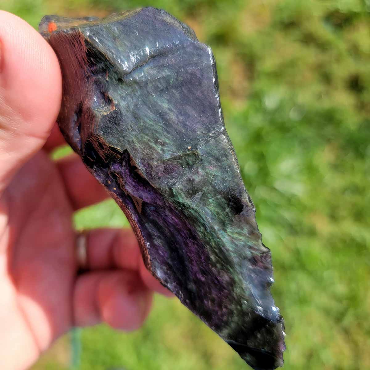 Highgrade Mexican Velvet Obsidian Rough Chunk!