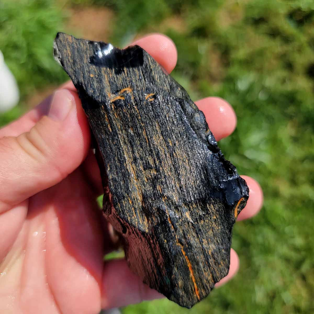 Highgrade Mexican Velvet Obsidian Rough Chunk!