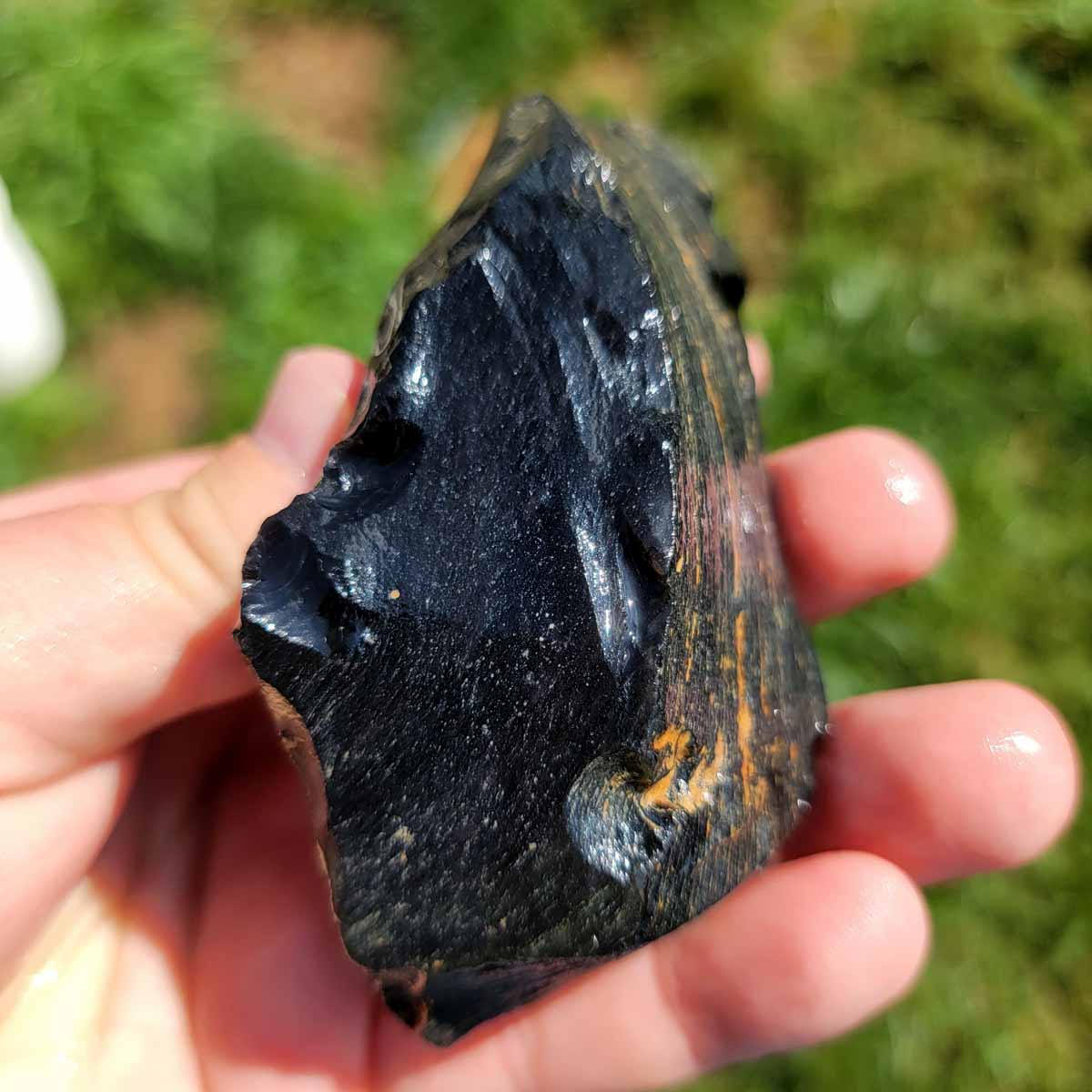 Highgrade Mexican Velvet Obsidian Rough Chunk!