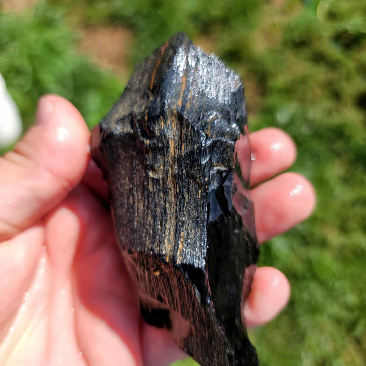 Highgrade Mexican Velvet Obsidian Rough Chunk!