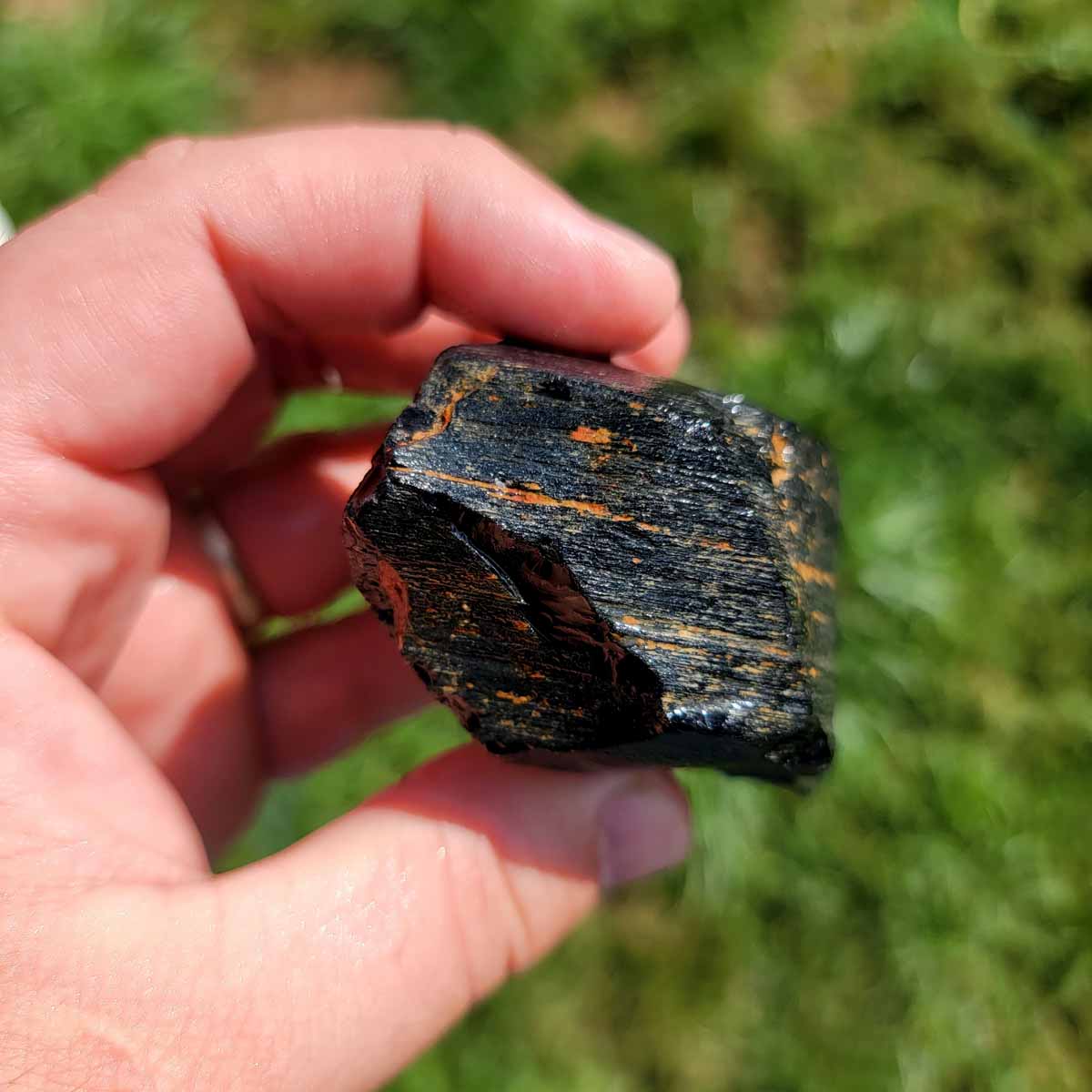 Highgrade Mexican Velvet Obsidian Rough Chunk!