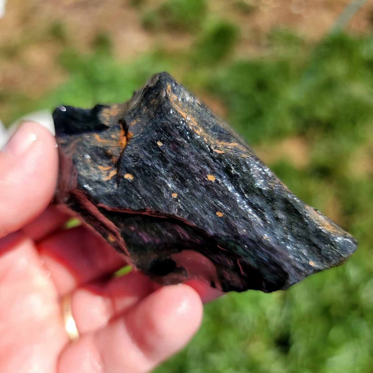 Highgrade Mexican Velvet Obsidian Rough Chunk!