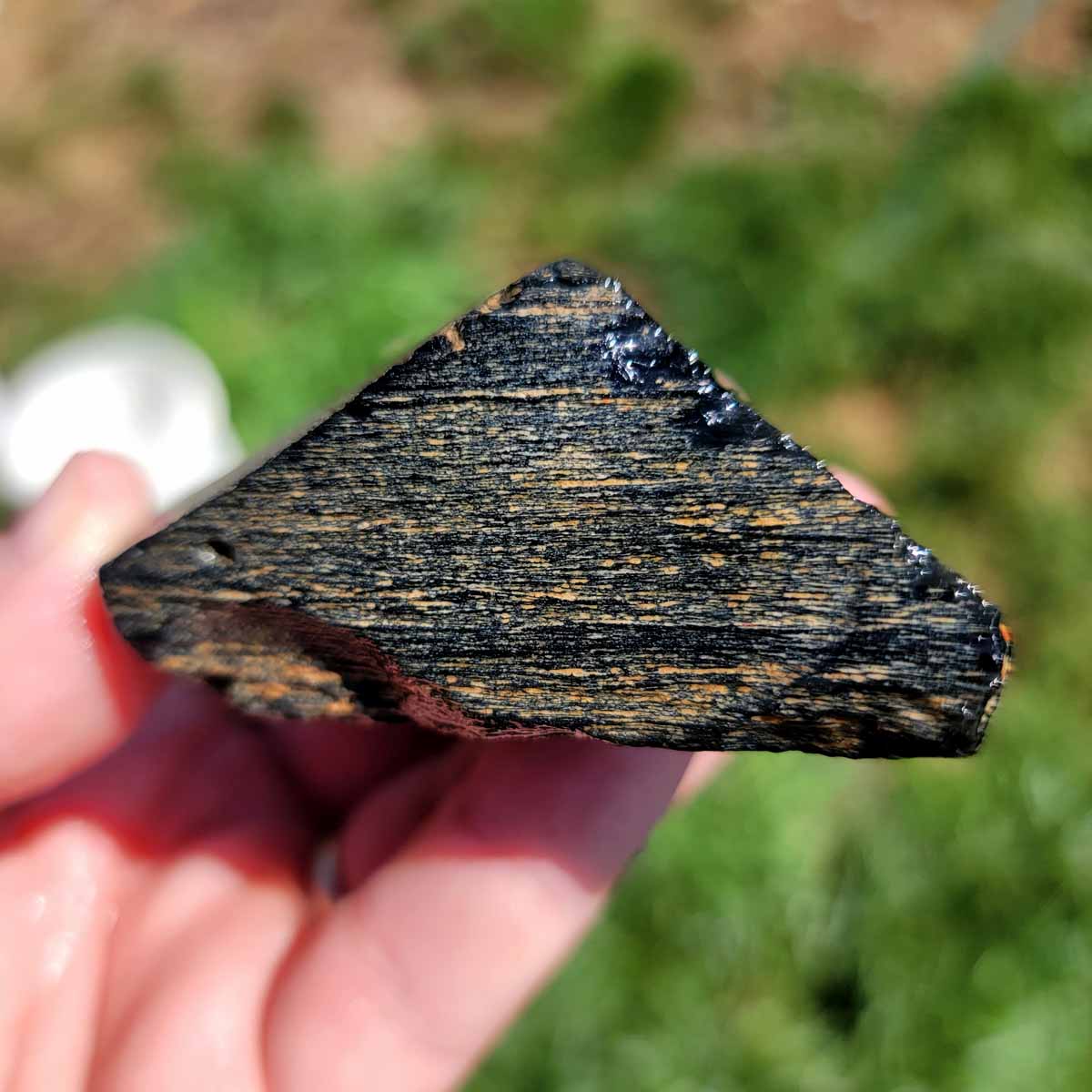 Highgrade Mexican Velvet Obsidian Rough Chunk!