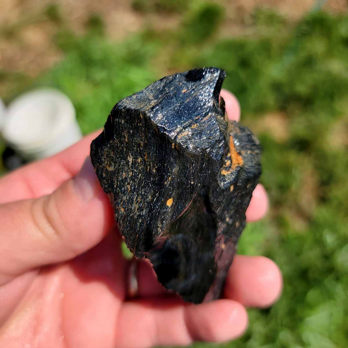 Highgrade Mexican Velvet Obsidian Rough Chunk!