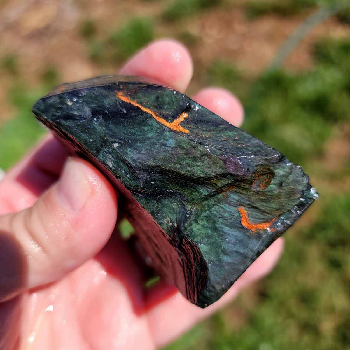 Highgrade Mexican Velvet Obsidian Rough Chunk!