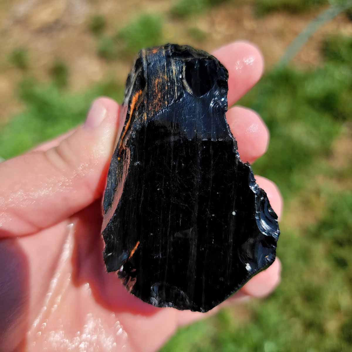 Highgrade Mexican Velvet Obsidian Rough Chunk!