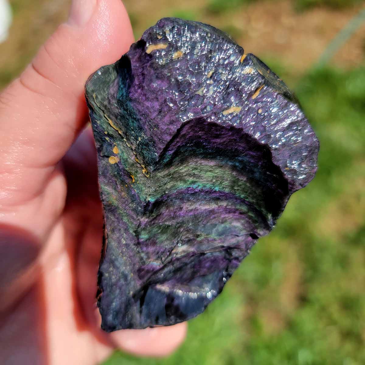 Highgrade Mexican Velvet Obsidian Rough Chunk!