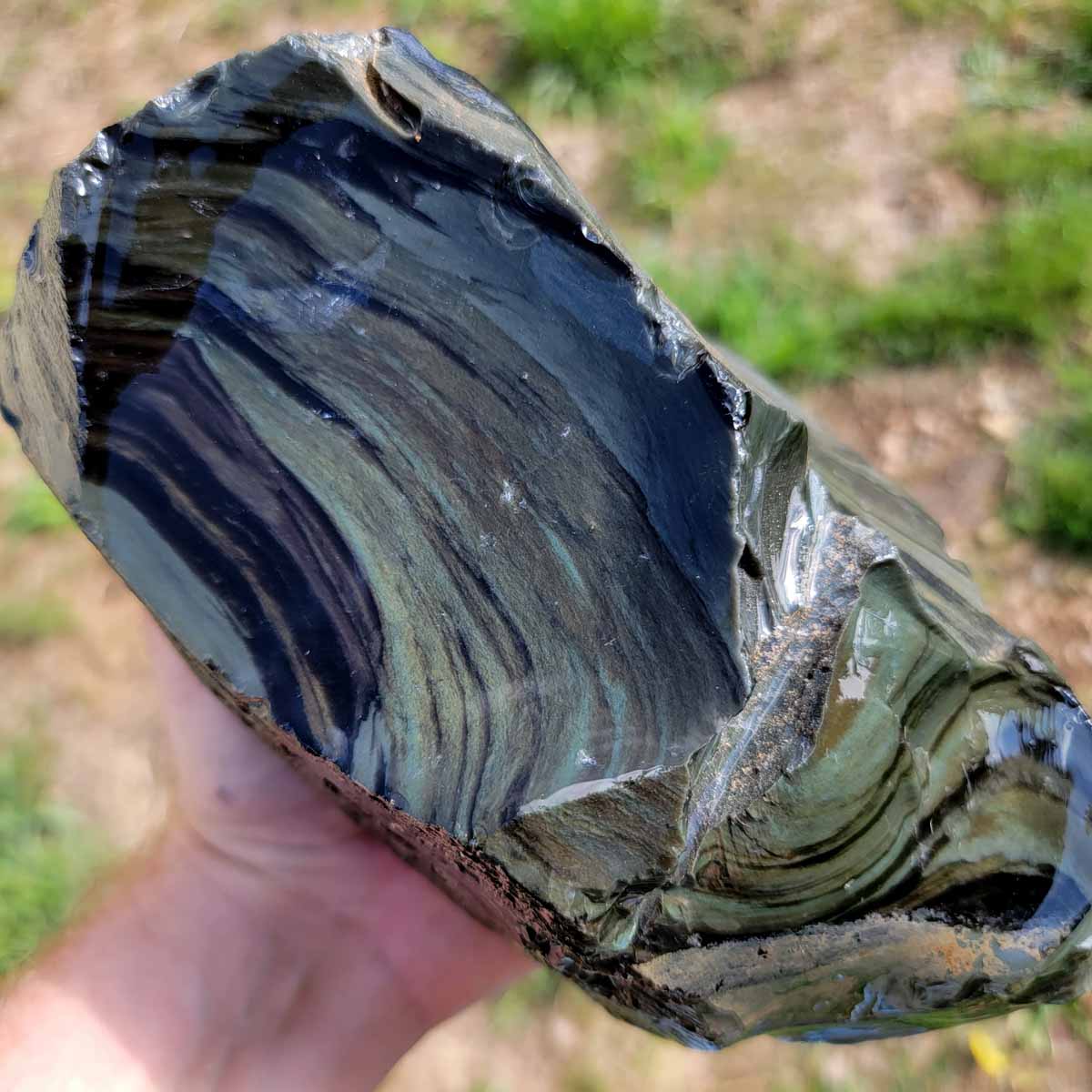 Large Mexican Velvet Obsidian Rough Chunk!