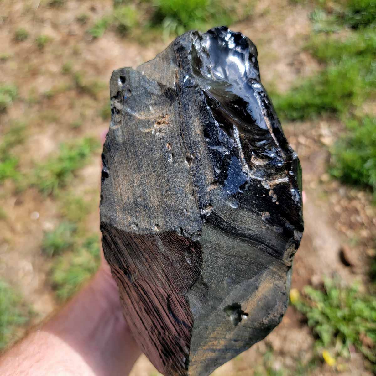 Large Mexican Velvet Obsidian Rough Chunk!