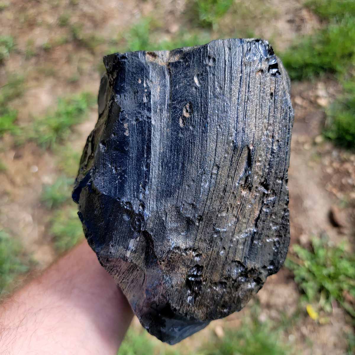 Large Mexican Velvet Obsidian Rough Chunk!