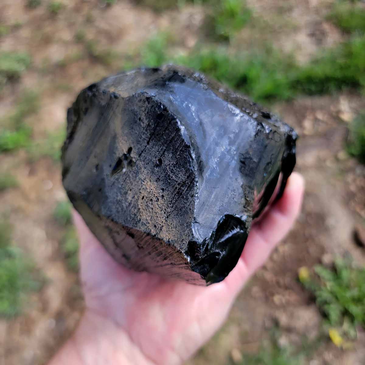 Large Mexican Velvet Obsidian Rough Chunk!