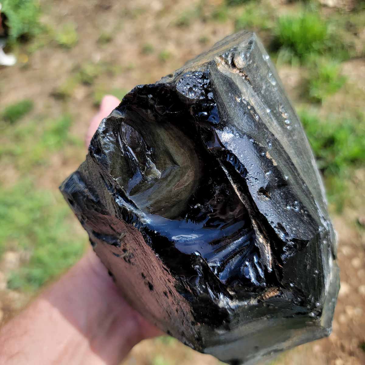 Large Mexican Velvet Obsidian Rough Chunk!