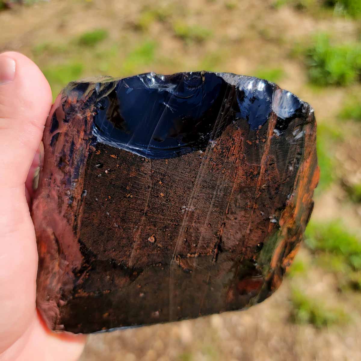 RARE Red Ribbon Obsidian Rough Chunk!