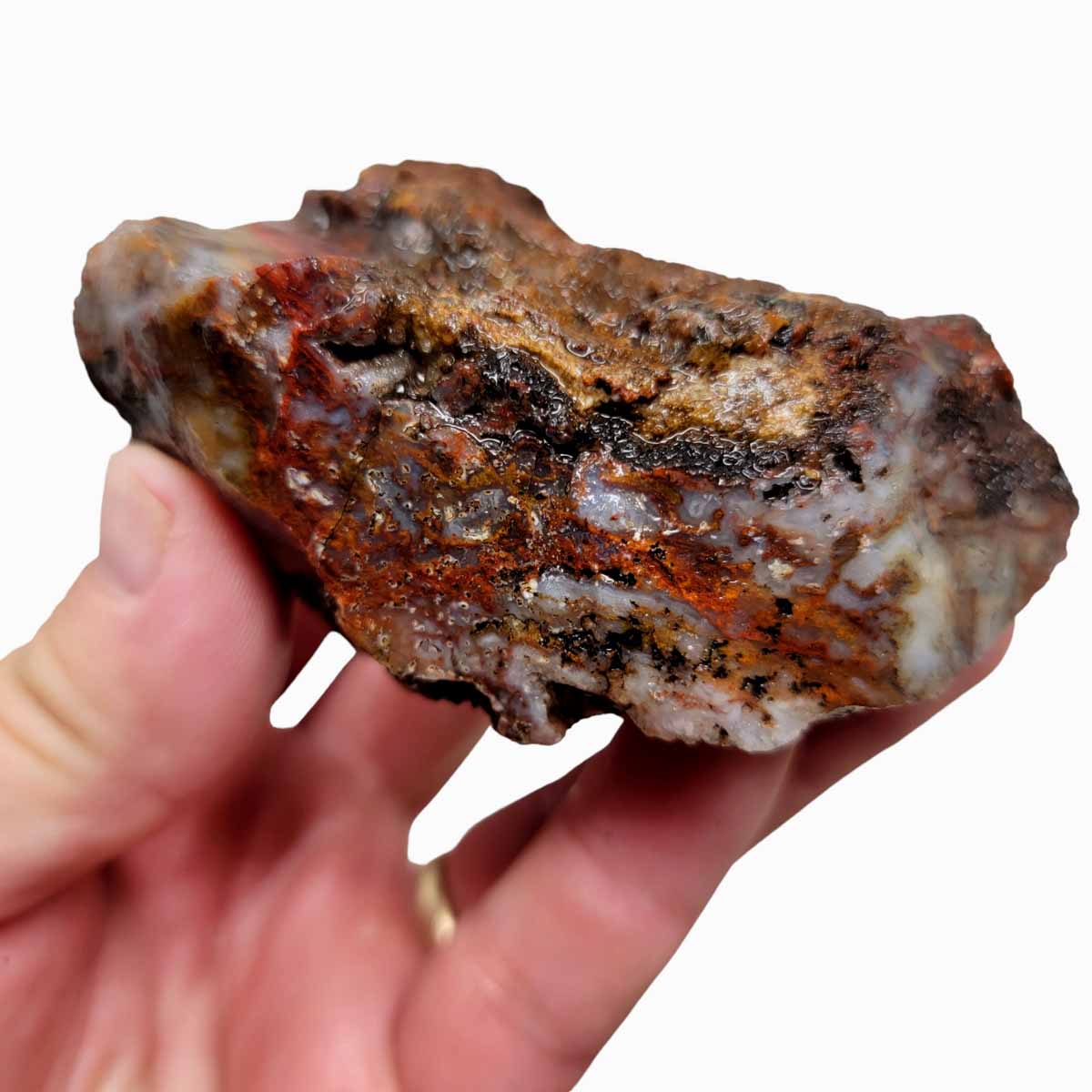 San Carlos Moss Agate Rough Chunk!