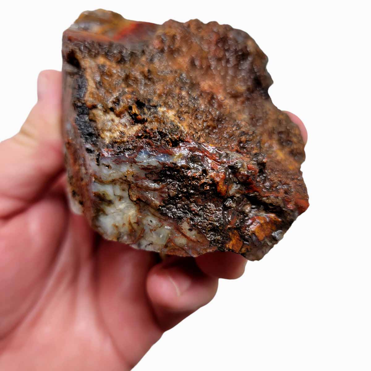 San Carlos Moss Agate Rough Chunk!