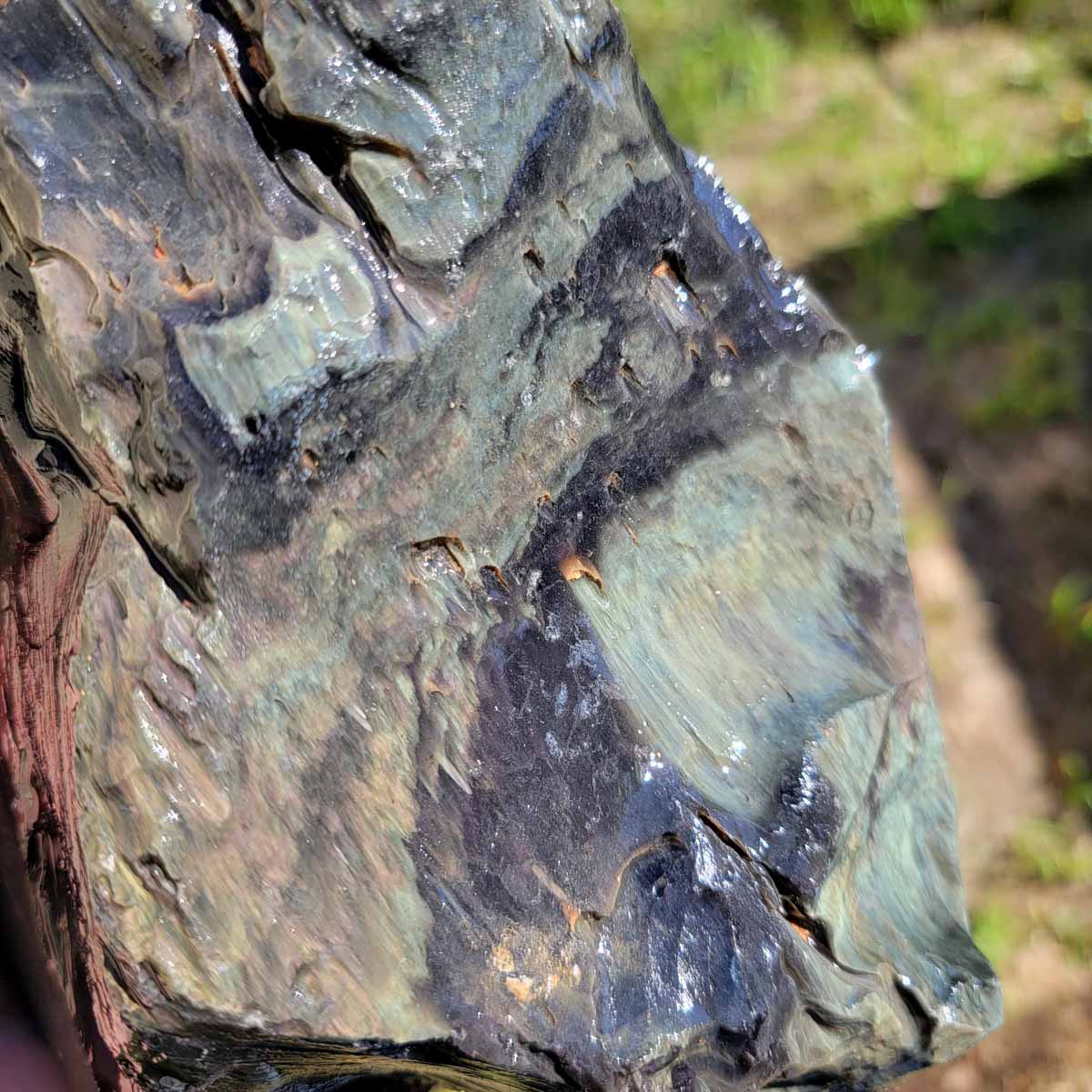 Mexican Velvet Obsidian Rough Chunk!