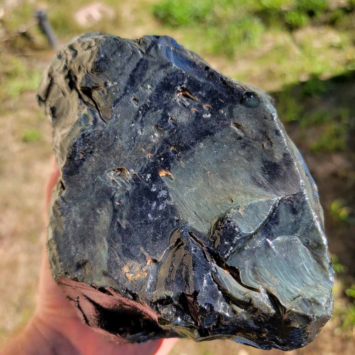 Mexican Velvet Obsidian Rough Chunk!