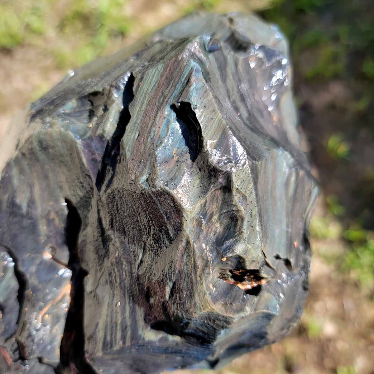 Mexican Velvet Obsidian Rough Chunk!