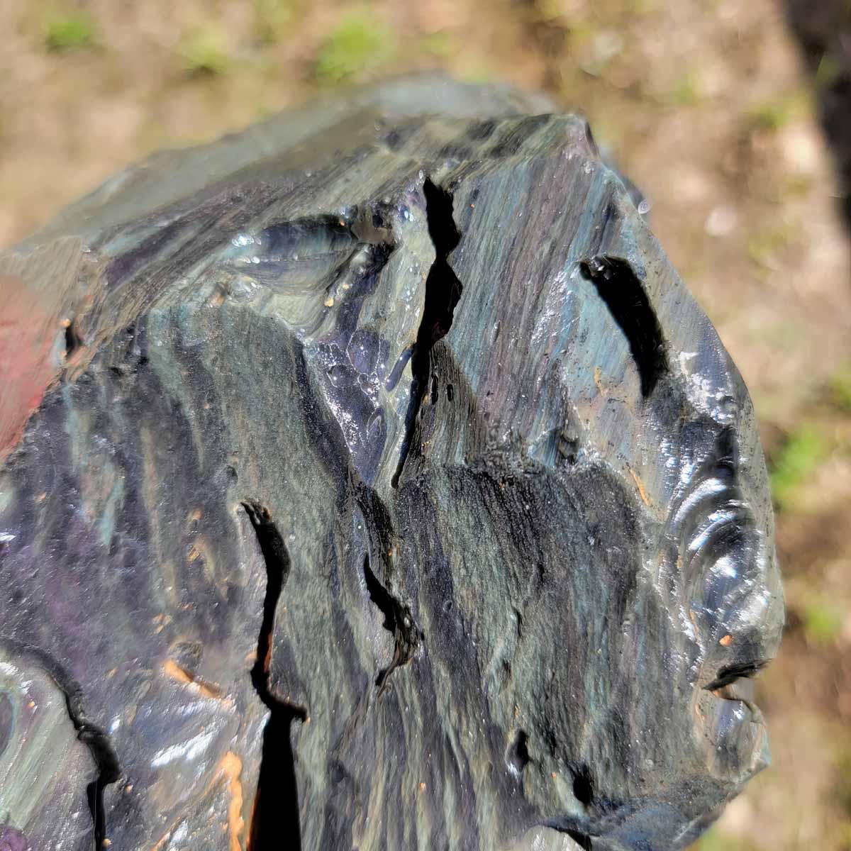 Mexican Velvet Obsidian Rough Chunk!