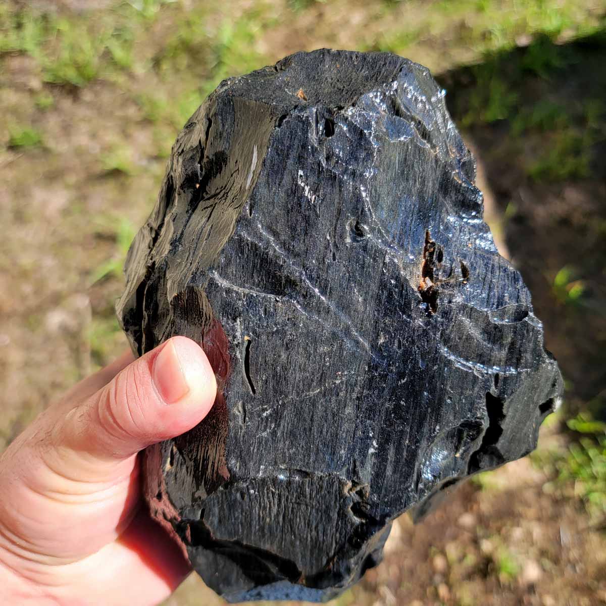 Mexican Velvet Obsidian Rough Chunk!