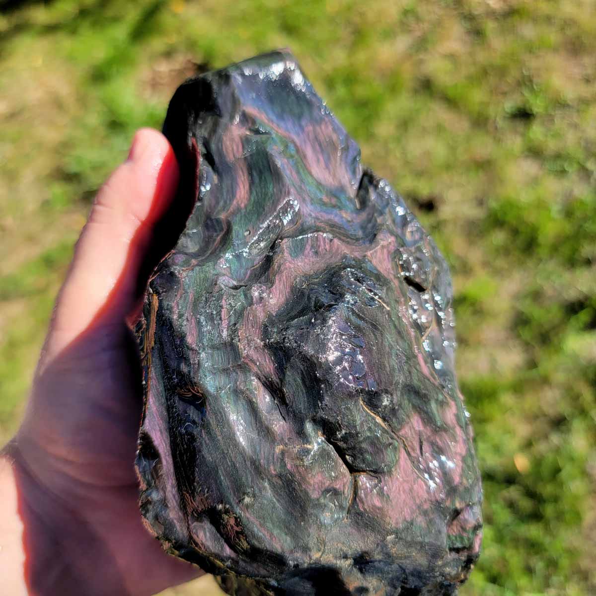 Mexican Velvet Obsidian Rough Chunk!