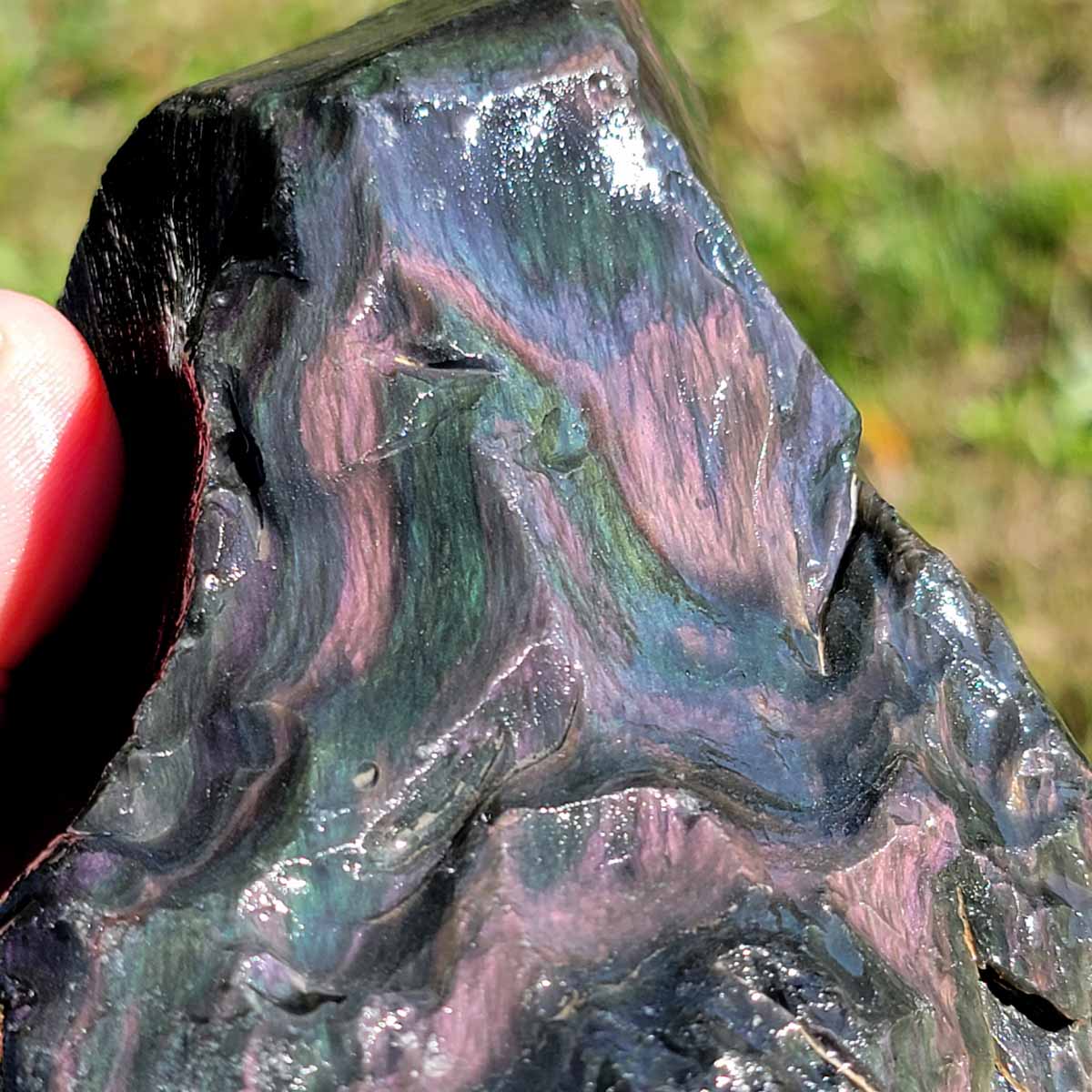 Mexican Velvet Obsidian Rough Chunk!