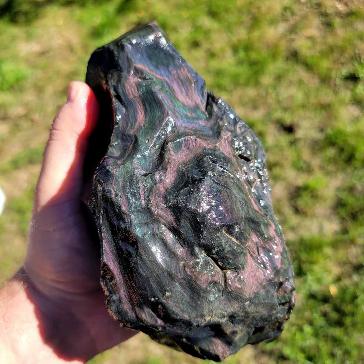 Mexican Velvet Obsidian Rough Chunk!