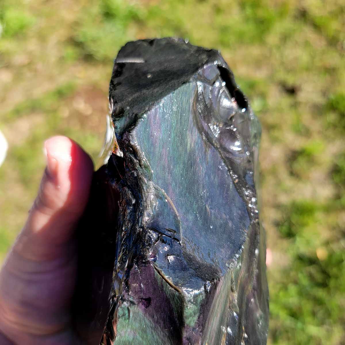 Mexican Velvet Obsidian Rough Chunk!