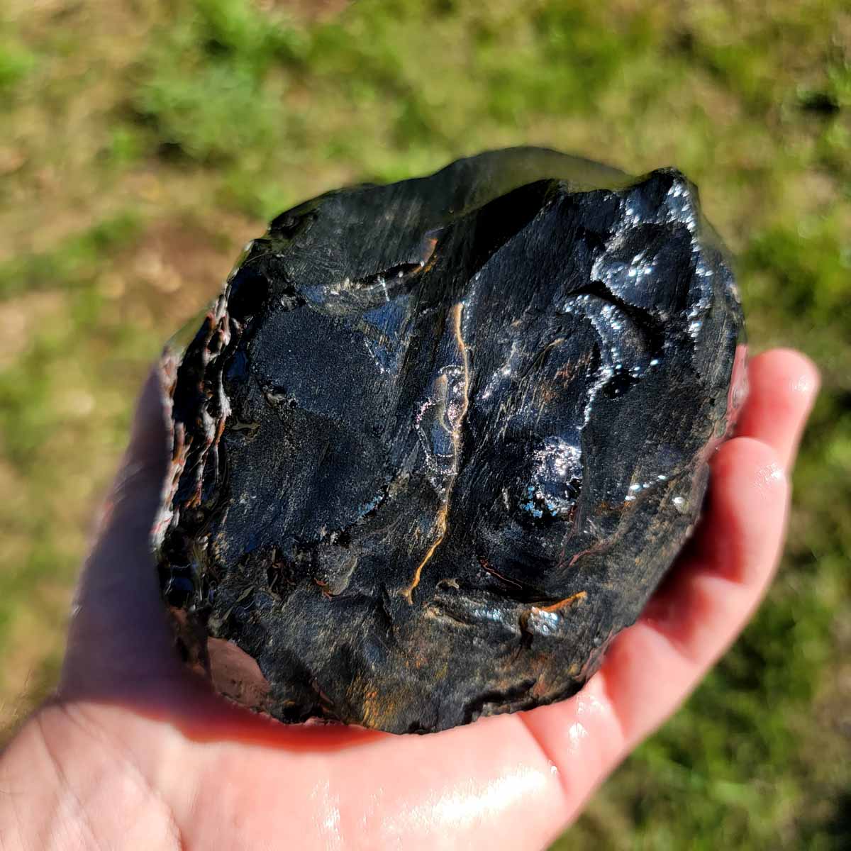 Mexican Velvet Obsidian Rough Chunk!