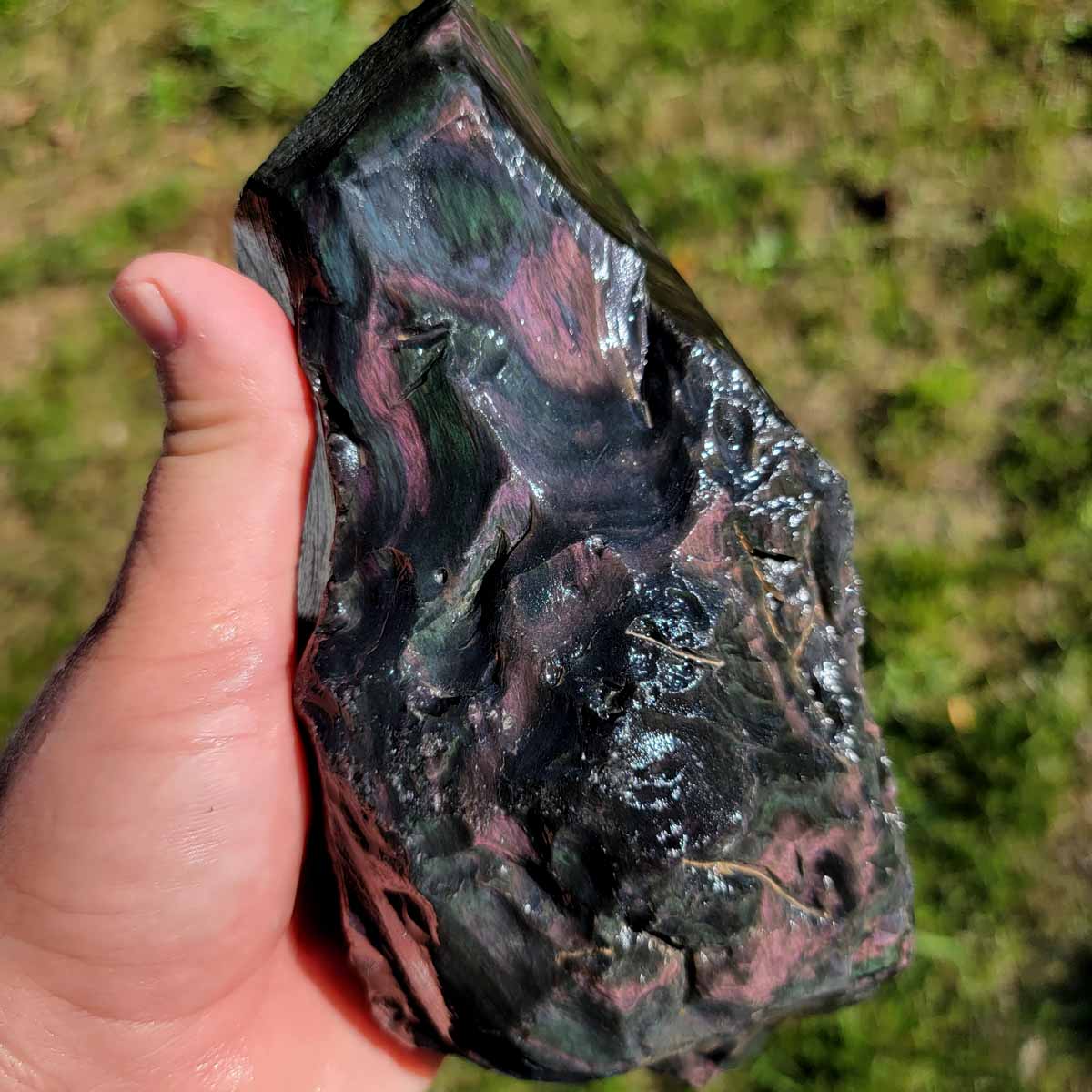 Mexican Velvet Obsidian Rough Chunk!