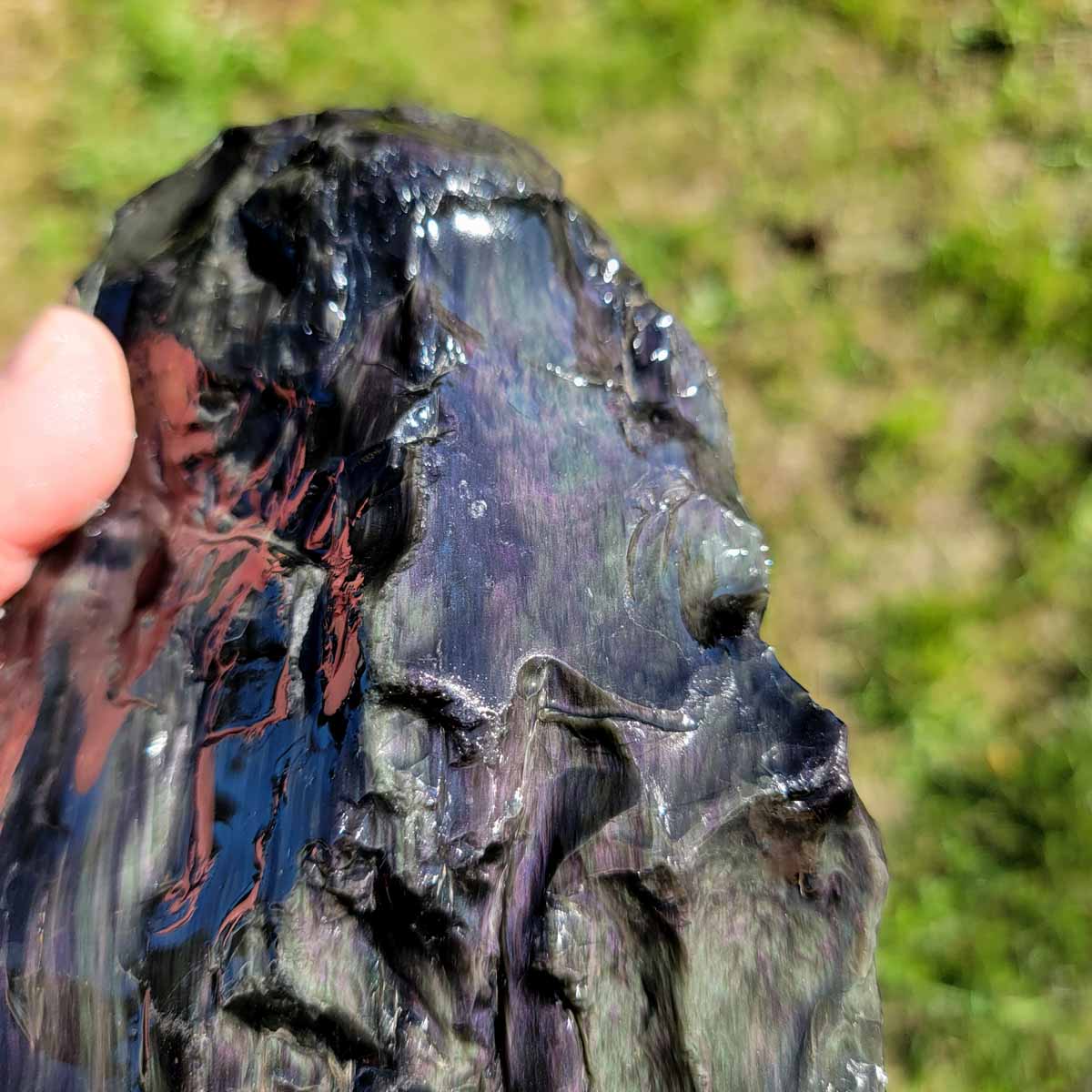 Mexican Velvet Obsidian Rough Chunk!