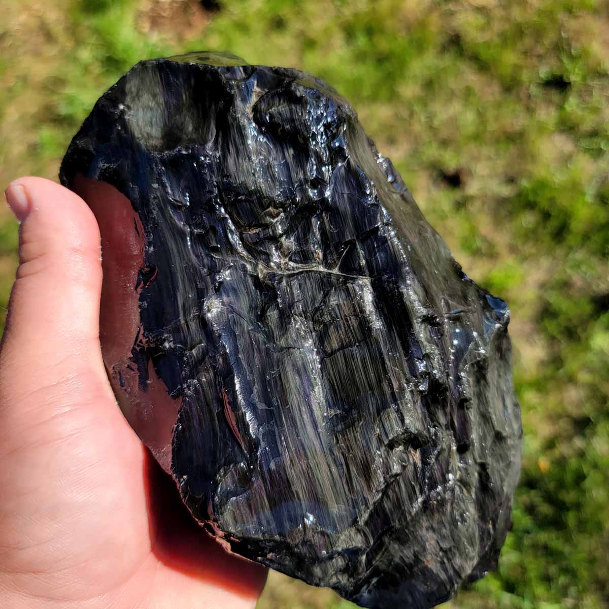 Mexican Velvet Obsidian Rough Chunk!