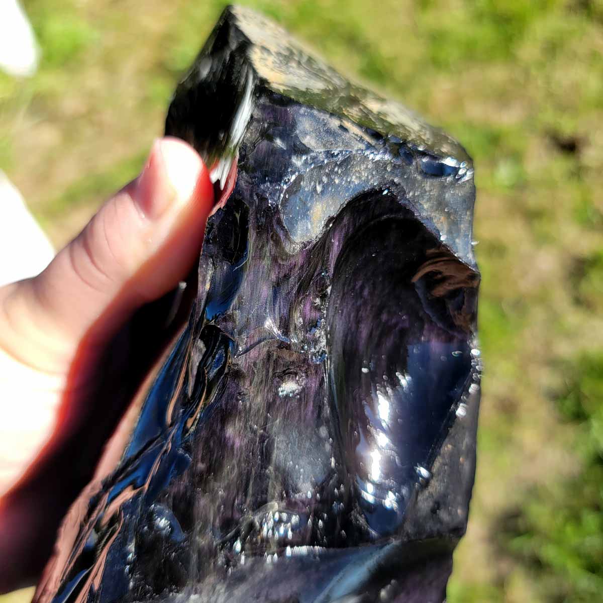 Mexican Velvet Obsidian Rough Chunk!